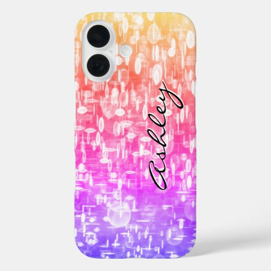 Skriptname für Rainbow-Sequenzen Case-Mate iPhone Hülle (Rückseite)
