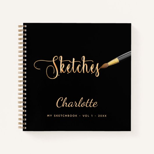 Skriptname für schwarzes Gold Notizblock (Vorderseite)