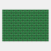 Skriptname Graduation Cap Class Year Green Geschenkpapier Set (Vorderseite 2)