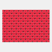 Skriptname Graduation Cap Class Year Red Geschenkpapier Set (Vorderseite 2)
