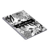 Skriptname hinzufügen | Schwarzes botanisches Must Notizblock (Rechte Seite)