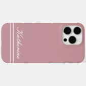 Skriptname Minimalist Dusty Rose Case-Mate iPhone Hülle (Rückseite (Horizontal))