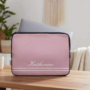 Skriptname Minimalist Dusty Rose Laptopschutzhülle