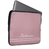Skriptname Minimalist Dusty Rose Laptopschutzhülle (Vorne Rechts)