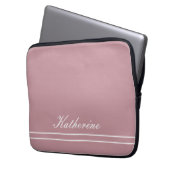 Skriptname Minimalist Dusty Rose Laptopschutzhülle (Vorderseite Links)