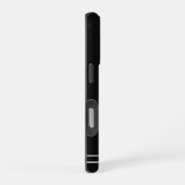 Skriptname Minimalist Midnight Black iPhone Hülle (Rechte Seite)