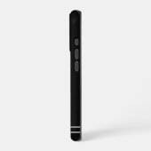 Skriptname Minimalist Midnight Black iPhone Hülle (Linke Seite)