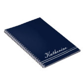 Skriptname Minimalistisch Navy Blau Notizblock (Rechte Seite)