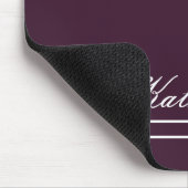 Skriptname Minimalistischer Pflaume Mousepad (Ecke)