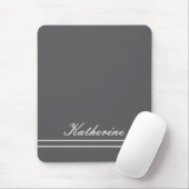 Skriptname Minimalistisches Holzkohlegrau Mousepad (Mit Mouse)