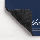 Skriptname Minimalistisches Marineblau Mousepad (Ecke)