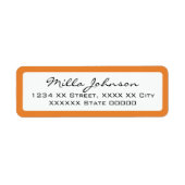 Skriptname mit orangefarbenem Rand (Vorne)