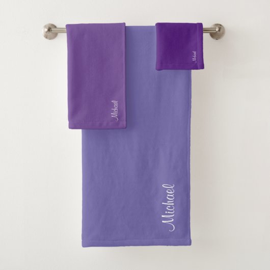 Skriptname Modernes Template Eleganblau Lila Badhandtuch Set (Insitu)