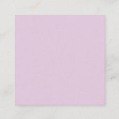 Skriptname & Monogramm | Magenta & Helllila Begleitkarte (Rückseite)