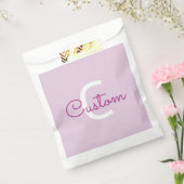 Skriptname & Monogramm | Magenta & Helllila Geschenktütchen (Versiegelt)