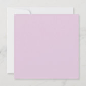 Skriptname & Monogramm | Magenta & Helllila Mitteilungskarte (Rückseite)