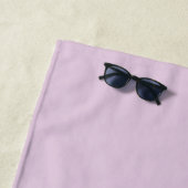 Skriptname & Monogramm | Magenta & Helllila Strandtuch (Beispiel)