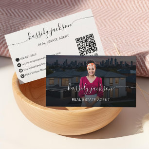 Skriptname Professionelles Foto eines Immobilienma Visitenkarte