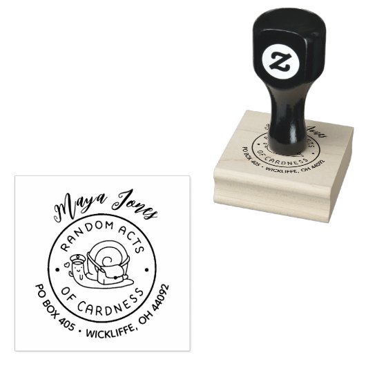 Skriptname Random Acts of Cardness Rücksendeadress Gummistempel (Stempel)