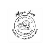 Skriptname Random Acts of Cardness Rücksendeadress Gummistempel (Prägung)