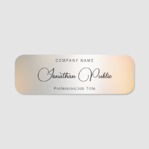 Skriptname Silver Template Elegante Typografie Namensschild