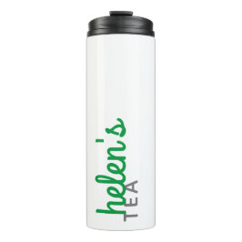 Skriptname Tee Tumbler Custom Geschenk Kelly Green Thermosbecher