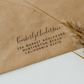 Skriptname und einfache Rücksendeadresse Permastempel