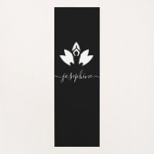 Skriptname Yoga Pose Lotus Personalisiert Yogamatte (Vorderseite)