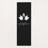 Skriptname Yoga Pose Lotus Personalisiert Yogamatte (Rückseite)