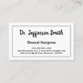 Skriptname Zahnarztkarte Visitenkarte (Vorderseite)