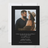 Skriptnamen Foto Save the Date Vellum Overlay (Rückseite)