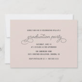 Skriptrahmen | Foto Graduation Party Einladung (Rückseite)