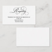 Skriptregisterkarte Begleitkarte (Vorne/Hinten)