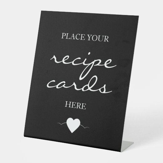 Skriptrezeptkarten für Schwarze Signaturen Sockelschild (Vorderseite)