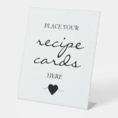 Skriptrezeptkarten für weiße Signaturen Sockelschild (Vorderseite)