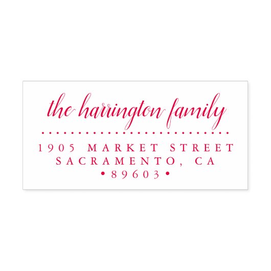 SkriptRücksendeadresse für benutzerdefinierte Fami Permastempel (Design)