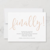 Skriptschlussendlich bearbeitbare Farbe Save the D Date (Vorderseite)