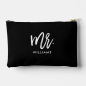 Skriptschrift "Mr. Nachname" Zubehörtasche (Rückseite)