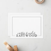 Skriptserie für mehrere Hochzeiten von Mitteilungs Mitteilungskarte (Vorderseite/Rückseite Beispiel)