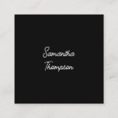 Skriptsignatur Beruflicher Minimalistischer QR-Cod Quadratische Visitenkarte (Vorderseite)