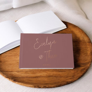 Skriptsignatur Elegante Blue Wedding Gästebuch