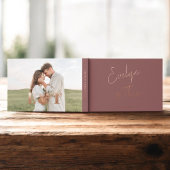 Skriptsignatur Elegante Blue Wedding Gästebuch