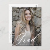 Skripttext-Abschluss Save the Date Postkarte (Vorne/Hinten)