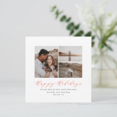 Skripttext Foto Weihnachten Save the Date (Stehend Vorderseite)