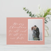 Skripttext Foto Weihnachten Save the Date Feiertag (Stehend Vorderseite)