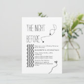 Skripttext ist die Nacht vor der Einladung minimal (Stehend Vorderseite)