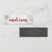 Skripttext Mini Visitenkarte (Vorne/Hinten)