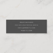 Skripttext Mini Visitenkarte (Rückseite)