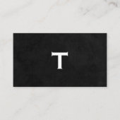 Skripttyp mit Monogramm Visitenkarte (Vorderseite)