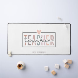 SkriptTypografie Lehrerin Moderner Personalisierte Schreibtischunterlage